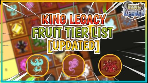 tier list das frutas do king legacy - YouTube