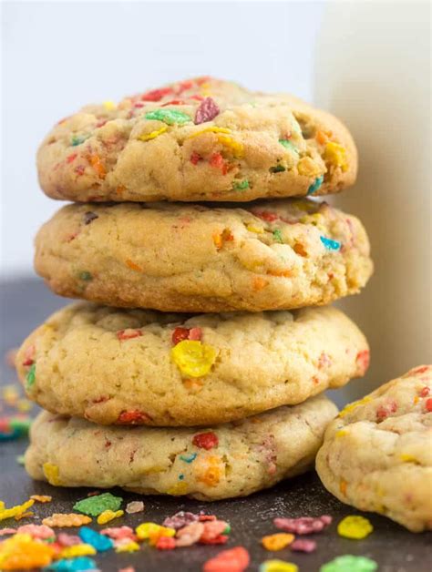 Fruity Pebbles Cookies {The Perfect Dessert for Breakfast Treat}