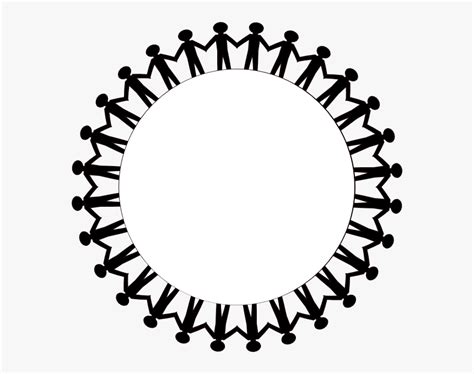 Group Vector Circle - People Holding Hands Circle, HD Png Download ...