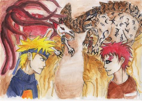 Naruto VS Gaara by MuArtGL on DeviantArt