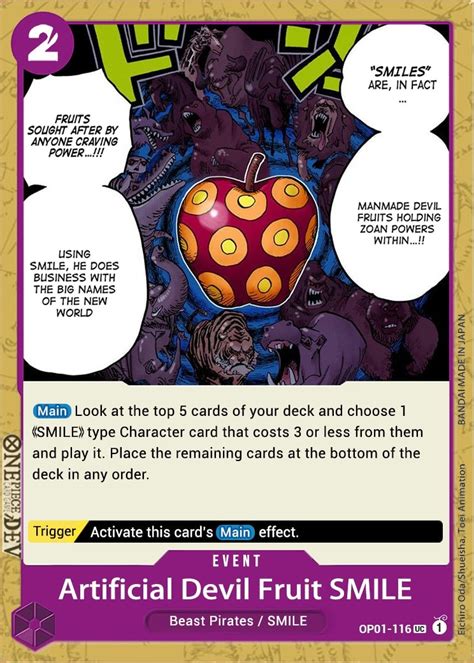 ARTIFICIAL DEVIL FRUIT SMILE – ONE PIECE TOP DECKS