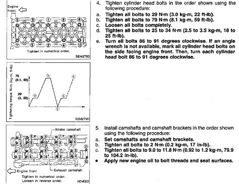 Nissan sentra cylinder head torque