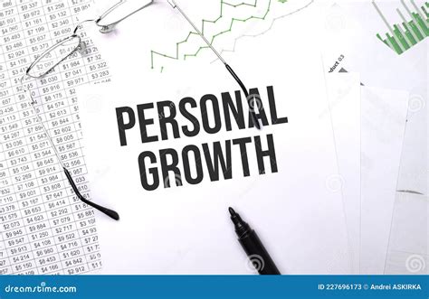 Personal Growth. Conceptual Background with Chart ,papers, Pen and ...