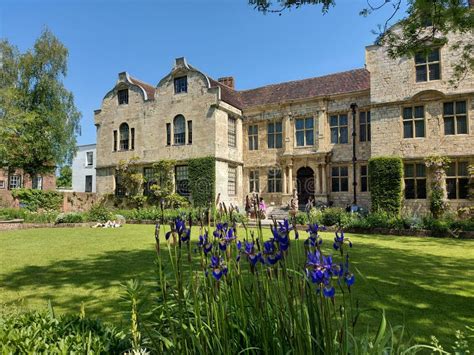 The Gardens of the Treasurer`s House in York, Northern England ...