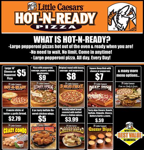 Little Caesars Pizza Menu, Menu for Little Caesars Pizza, Lake City ...