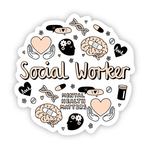 Social Worker Sticker | Social worker, Social work quotes, Social ...