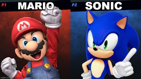 Mario vs Sonic with better renders - Imgflip