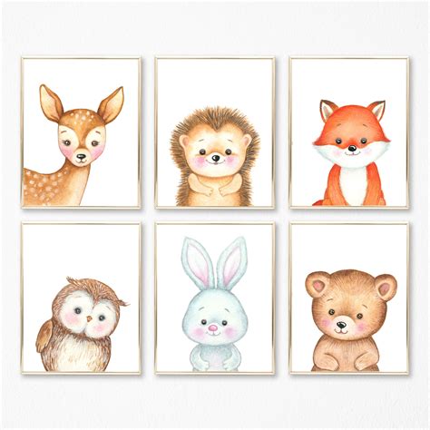 Baby Animal Prints For Nursery - Coloring Easy for Kids