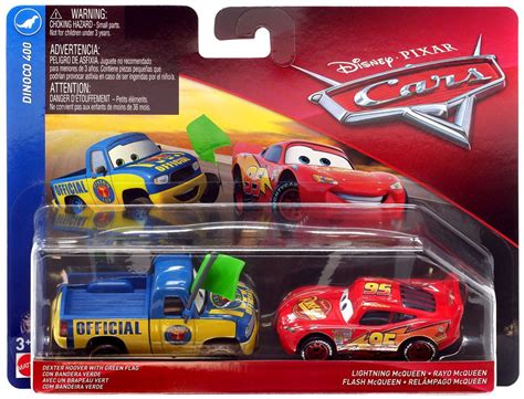 Disney Pixar Cars Cars 3 Dinoco 400 Dexter Hoover with Green Flag ...