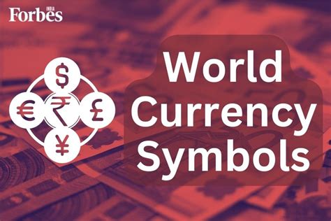 Currency Symbols: List Of Currency Names And Symbols Around The World ...