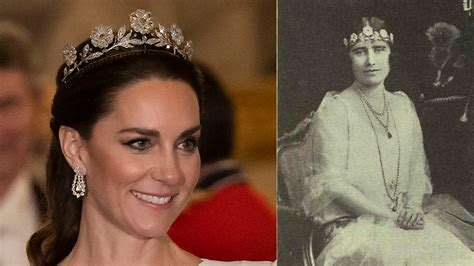 Strathmore Rose Tiara Worn by Kate Middleton, Princess of Wales