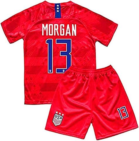 New 2019-2020 Alex Morgan #13 USA National Away Kids/Youths Soccer ...