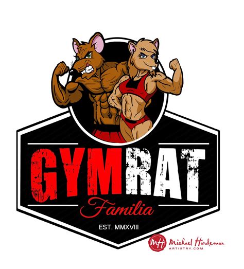 Gym Rat Exercise Brand Logo Design | Branding design logo, Logo design ...