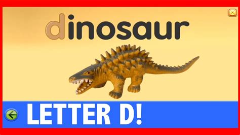 D is for Dinosaur - Letter D - Play and Learn the Alphabet with ...