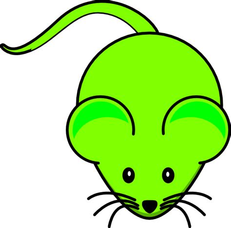 Green Mouse Clip Art at Clker.com - vector clip art online, royalty ...