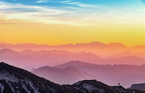 320x570 resolution | photo of mountains during sunrise HD wallpaper ...