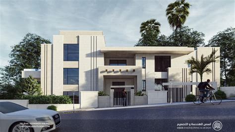 Two story modern villa on Behance