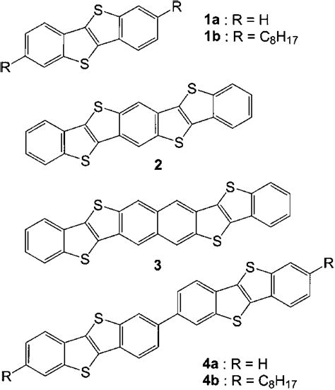 Molecular structures of benzothiophene derivatives. | Download ...