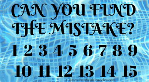 Challenge Your Visual Skills: Find the Mistake Puzzle!