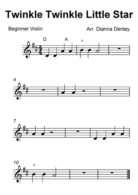 Sheet Music Violin Beginner Free - free sheet music for violin beginner ...