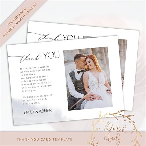 Wedding Thank You Card Wording Templates & Free Spreadsheet