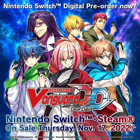 Digital Battle Card Game “Cardfight!! Vanguard Dear Days” Nintendo ...