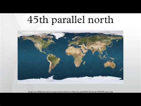 45th parallel north - YouTube