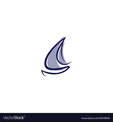 Abstract sailboat business Royalty Free Vector Image