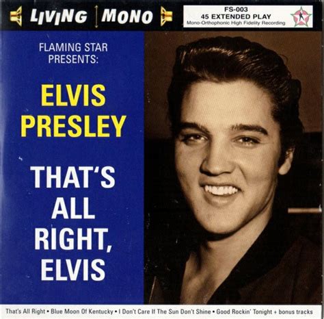 Elvis Presley – That's All Right, Elvis (CD) - Discogs