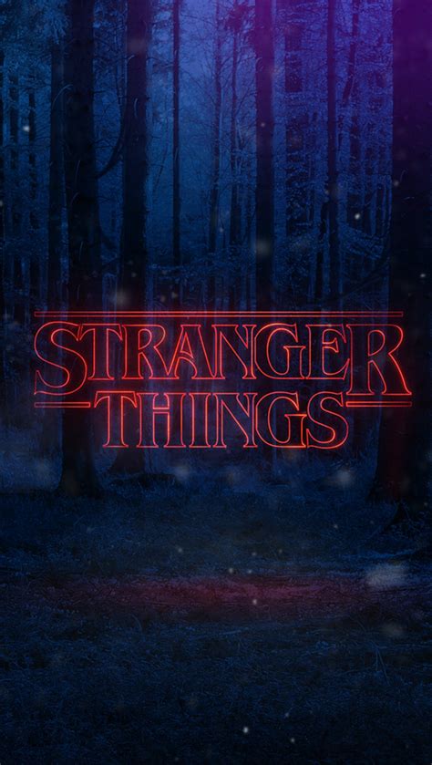 Stranger Things Bosque Logo Netflix Fondo de pantalla 4k HD ID:3329