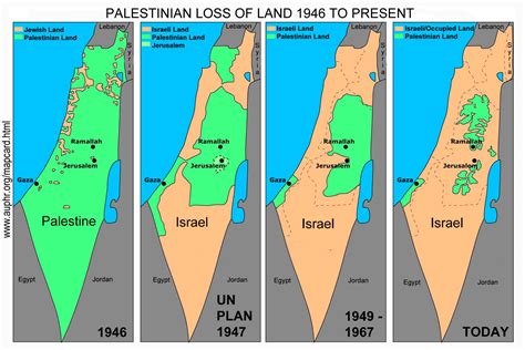 Map Card of Disappearing Palestine