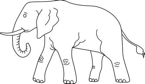 Outline clipart elephant, Outline elephant Transparent FREE for ...