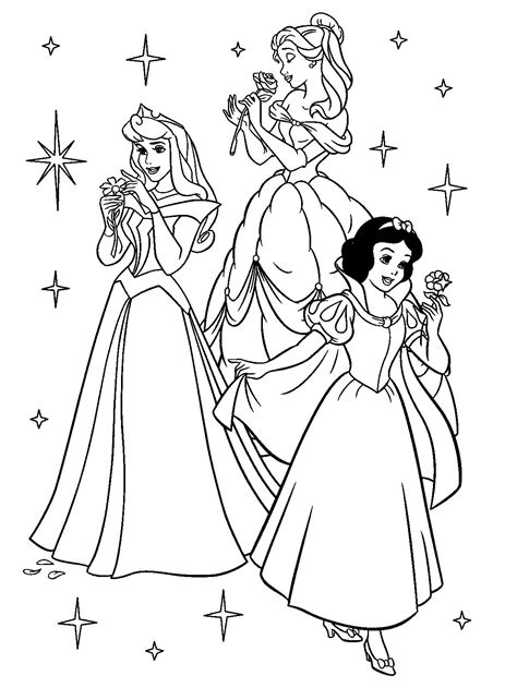 Disney Princess Coloring Pages Free Printable - MareliteReid