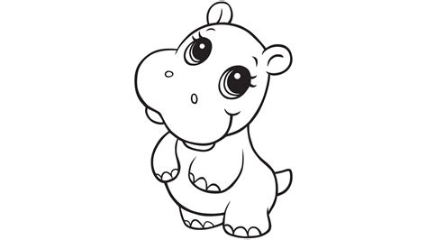 Free Black And White Hippo, Download Free Black And White Hippo png ...