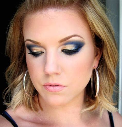 12 Gorgeous Blue and Gold Eye Makeup Looks and Tutorials - Pretty Designs