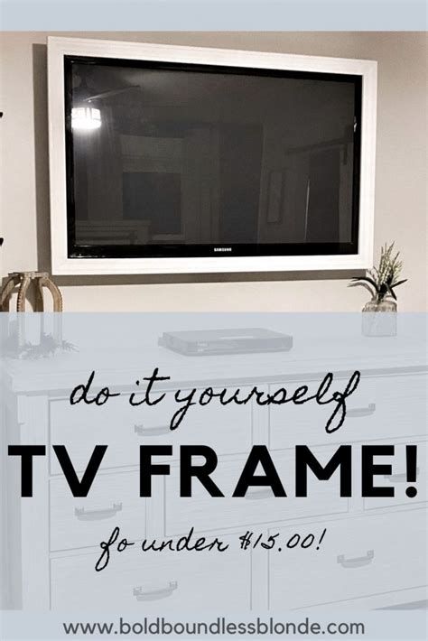 Build your own DIY TV Frame - Cheap! - Home With Krissy