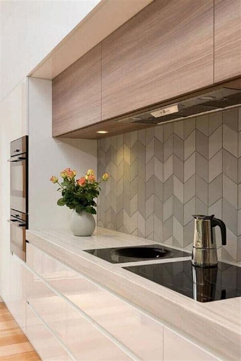 Revestimento para cozinha cinza #kitcheninterior | Trendy kitchen ...