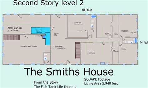 The Smith's house second Floor house plan by OceanRailroader on DeviantArt