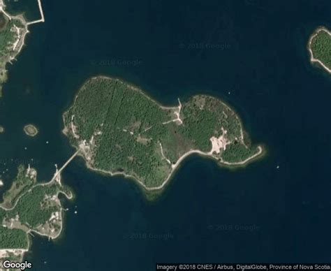 Detailed Satellite Map of Oak Island | Oak island map, Oak island, Oak ...