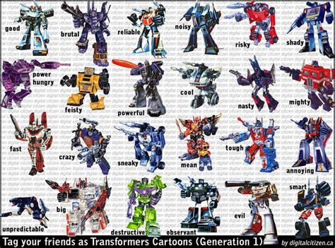 Transformers Autobots Decepticons Choose Your Characters Canada ...