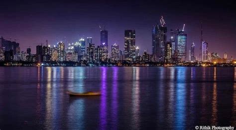 Mumbai, भारत/India Night Skyline | Night skyline, Mumbai city, City ...