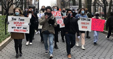 Students Protest at Columbia University for ‘Tuition Strike 2021 ...