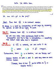 square root of 2.pdf - Preface / disclaimer: This material is to help ...