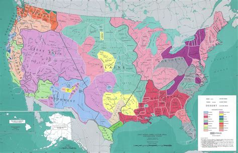 Map of Native American tribes that once inhabited the USA [3879x2501 ...