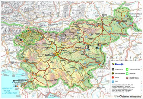 Maps Of Slovenia Detailed Map Of Slovenia In English Tourist Map Of ...