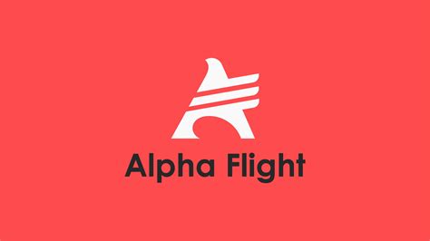 ALPHA FLIGHT-AIRLINE BRAND LOGO | Behance