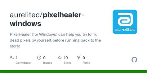 GitHub - aurelitec/pixelhealer-windows: PixelHealer (for Windows) can ...