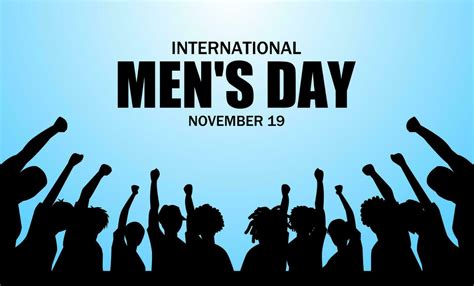 International Men's Day theme vector illustration. Suitable for Poster ...