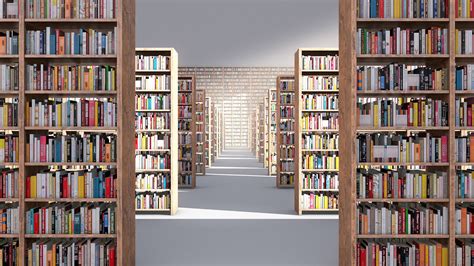 Library books shelves 3D | CGTrader