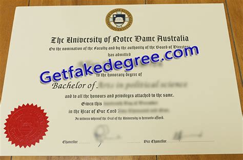 Buy Fake University of Notre Dame Australia Diploma - Buy Fake High ...